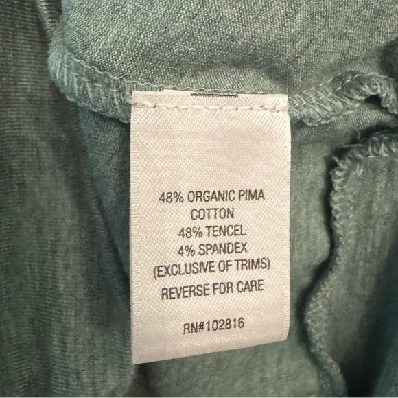 Garnet Hill Parsely Green Surplice Top. NWOT  XL - Picture 4 of 4